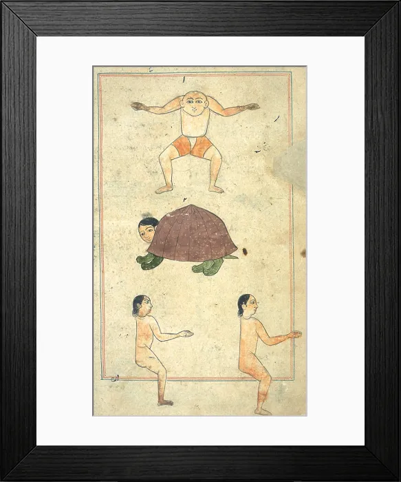 Framed Print : Islamic Mythical Creatures, 17th century Framed Print : Islamic Mythical Creatures, 17th century
