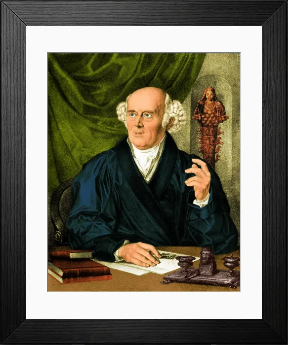Framed Print : Samuel Hahnemann, Physician, Father of Homeopathy Framed Print : Samuel Hahnemann, Physician, Father of Homeopathy