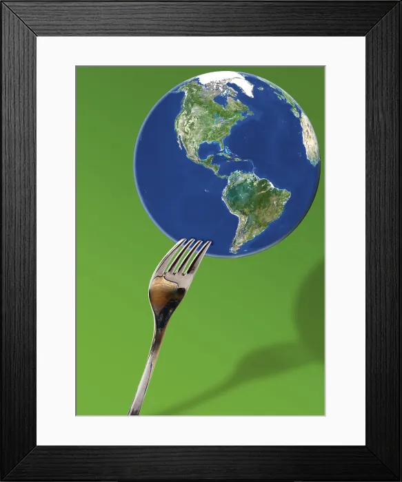 Framed Print : Fork and Earth Framed Print : Fork and Earth