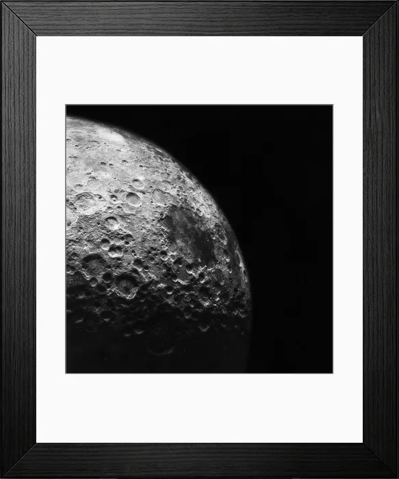 Framed Print : Moon's Southern Hemisphere, Apollo 15 Mission Framed Print : Moon's Southern Hemisphere, Apollo 15 Mission