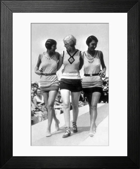 Framed Print : Women's Swimwear, 1928 Framed Print : Women's Swimwear, 1928