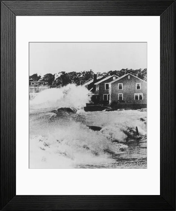 Framed Print : Connecticut during Hurricane Carol