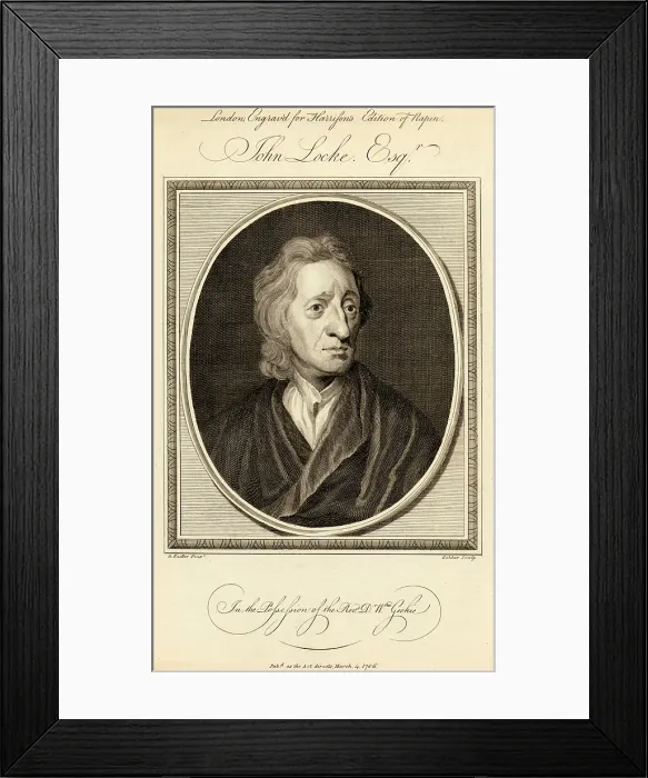 Framed Print : John Locke, English Philosopher Framed Print : John Locke, English Philosopher