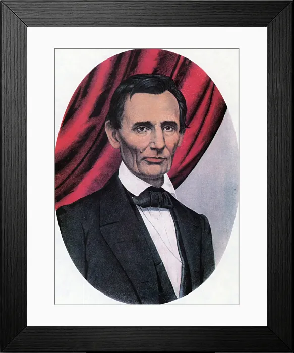 Framed Print : Abraham Lincoln, Republican Candidate for President, 1860 Framed Print : Abraham Lincoln, Republican Candidate for President, 1860