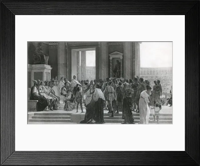 Framed Print : Pindar Reciting Victory Ode, Ancient Olympic Games Framed Print : Pindar Reciting Victory Ode, Ancient Olympic Games