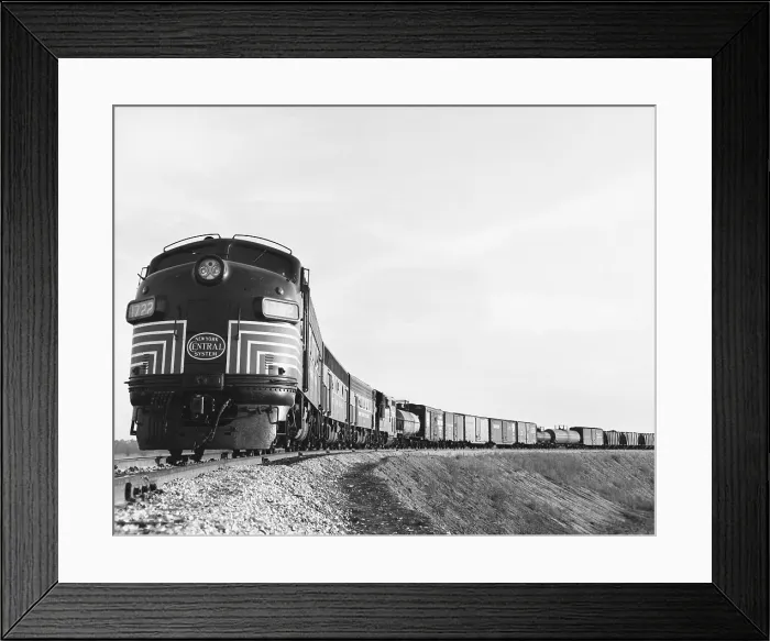 Framed Print : Historic Freight Train