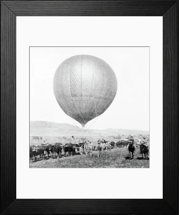 Framed Print : Boer War, Balloon Corps, 1900