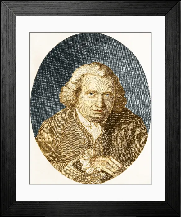 Framed Print : Erasmus Darwin, English Polymath Framed Print : Erasmus Darwin, English Polymath