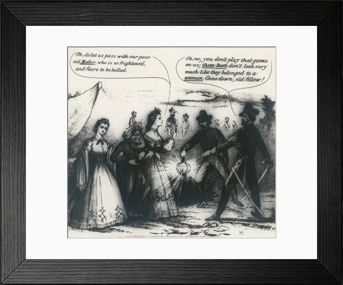 Framed Print : Capture of Jefferson Davis, 1865 Framed Print : Capture of Jefferson Davis, 1865