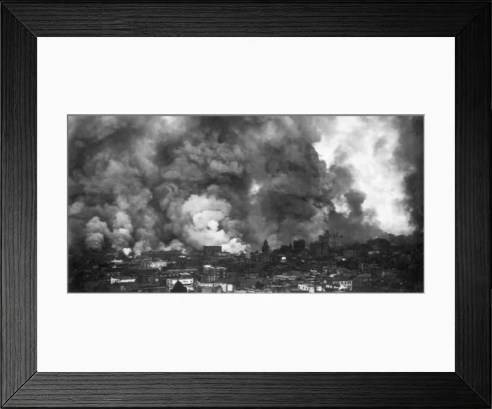 Framed Print : San Francisco Earthquake, 1906