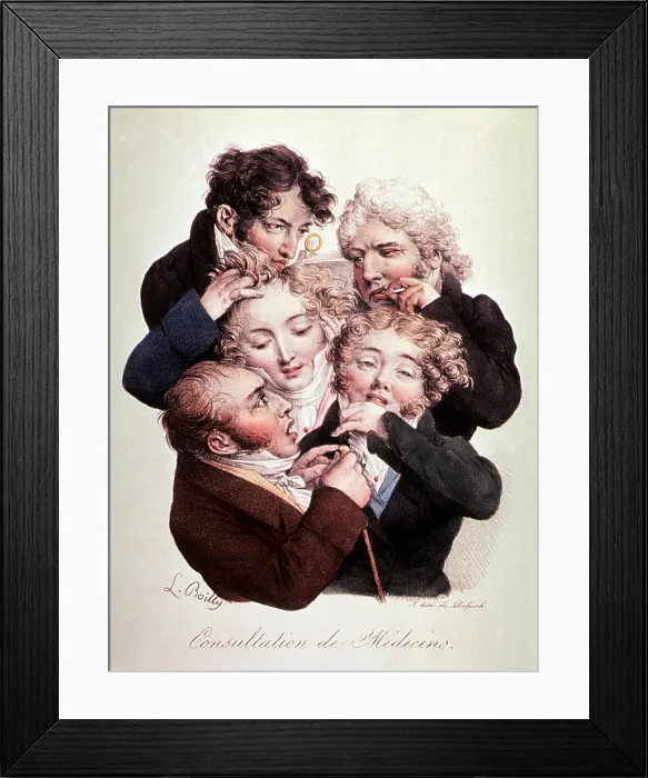 Framed Print : Consultation of Physicians, 1823 Framed Print : Consultation of Physicians, 1823