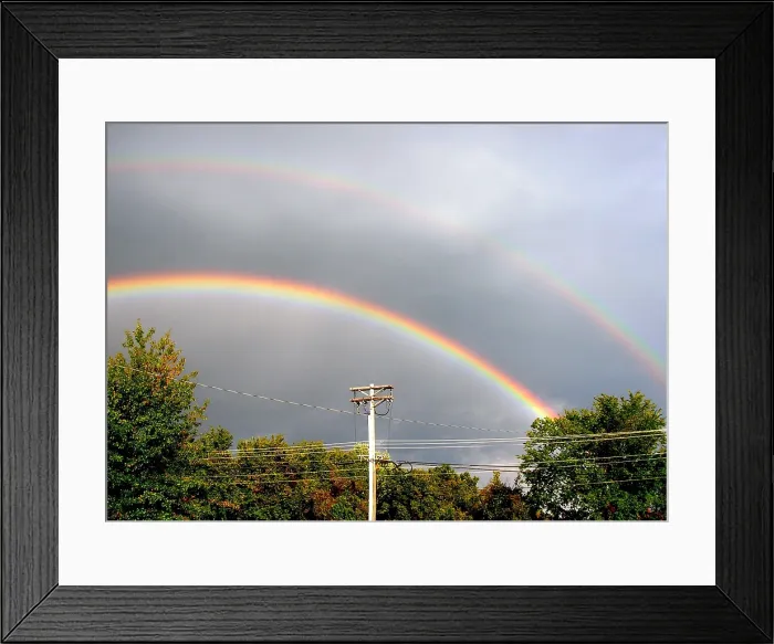 Framed Print : Double Rainbow Framed Print : Double Rainbow
