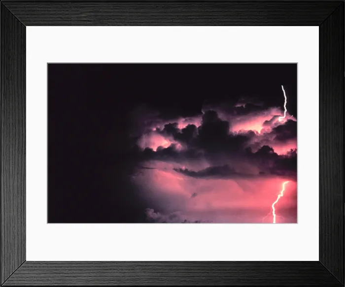 Framed Print : Cloud-To-Ground Lightning Framed Print : Cloud-To-Ground Lightning