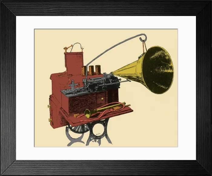 Framed Print : Phonograph Framed Print : Phonograph