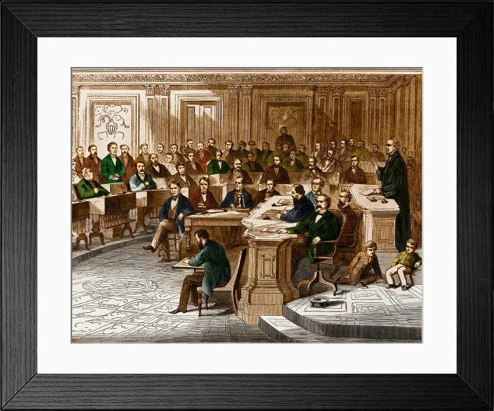 Framed Print : Impeachment Vote Framed Print : Impeachment Vote