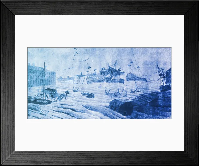 Framed Print : Hurricane, Great September Gale of 1815 Framed Print : Hurricane, Great September Gale of 1815