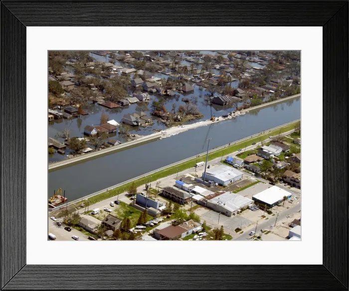 Framed Print : Hurricane Katrina Damage Framed Print : Hurricane Katrina Damage