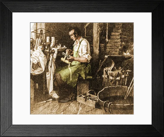 Framed Print : Thomas Davenport, American Inventor Framed Print : Thomas Davenport, American Inventor