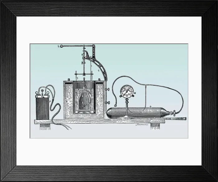 Framed Print : Mahler Bomb Calorimeter Framed Print : Mahler Bomb Calorimeter
