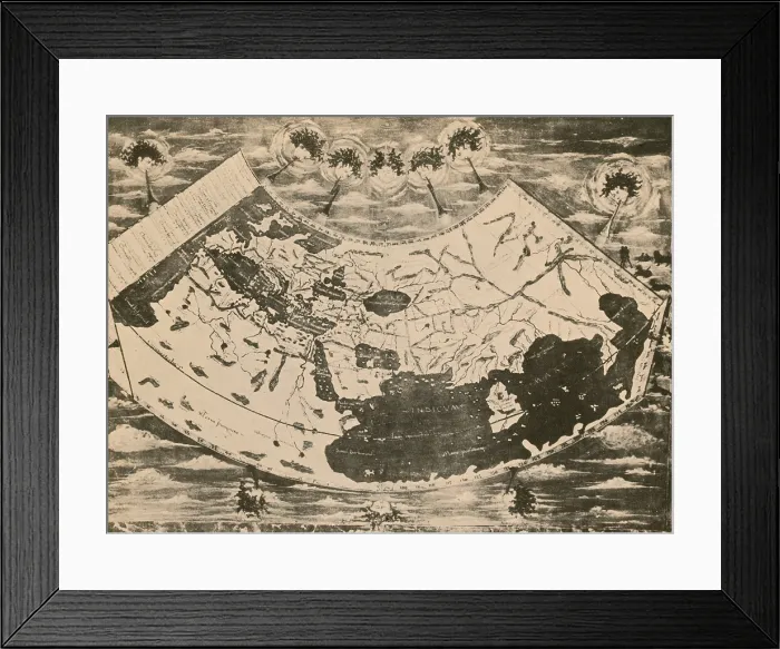 Framed Print : Ptolemy's World Map Framed Print : Ptolemy's World Map