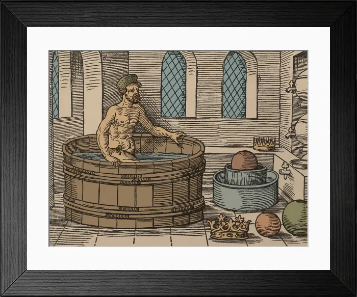 Framed Print : Archimedes and Hydrostatics Framed Print : Archimedes and Hydrostatics
