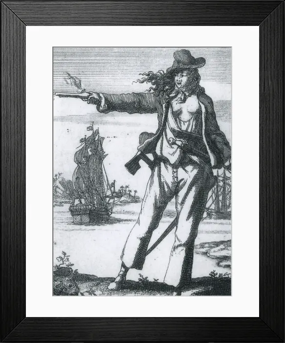 Framed Print : Anne Bonny, 18th Century Pirate Framed Print : Anne Bonny, 18th Century Pirate