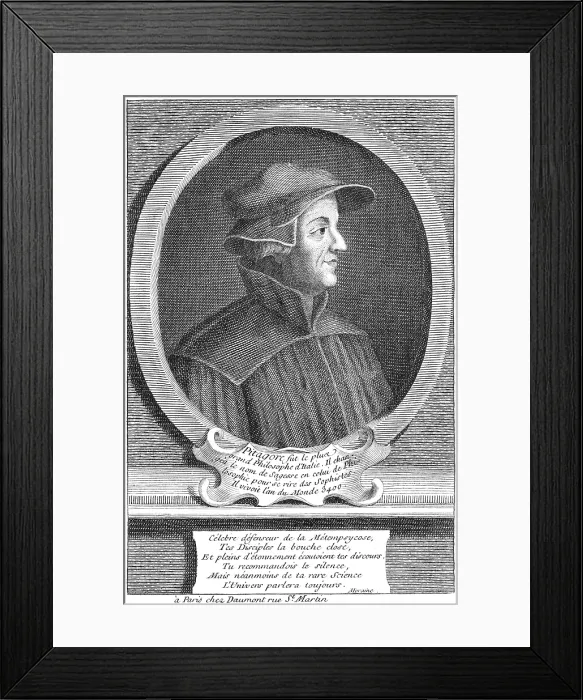 Framed Print : Pythagoras, Ancient Greek Philosopher