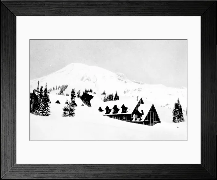 Framed Print : Paradise Inn Buried in Snow, 1917 Framed Print : Paradise Inn Buried in Snow, 1917
