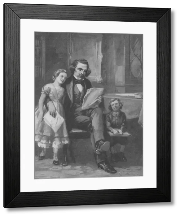 Framed Print : Nathaniel Hawthorne, American Author Framed Print : Nathaniel Hawthorne, American Author