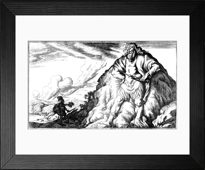 Framed Print : Atlas and Perseus, Greek Mythology