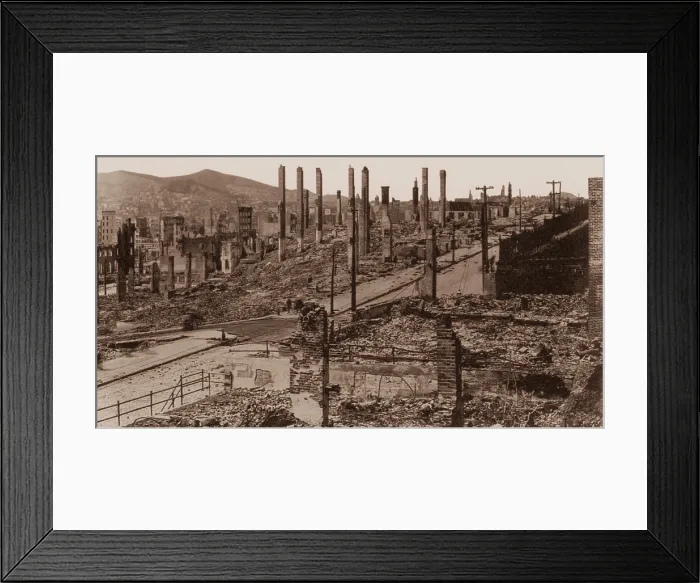 Framed Print : San Francisco Earthquake, 1906
