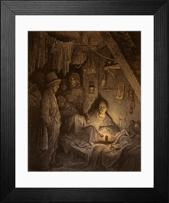 Framed Print : East End Opium Den, 1872