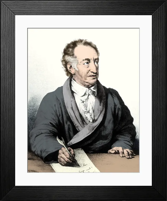 Framed Print : Johann von Goethe, German Author Framed Print : Johann von Goethe, German Author