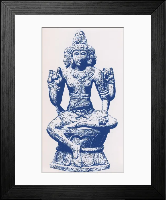 Framed Print : Brahma, Hindu God