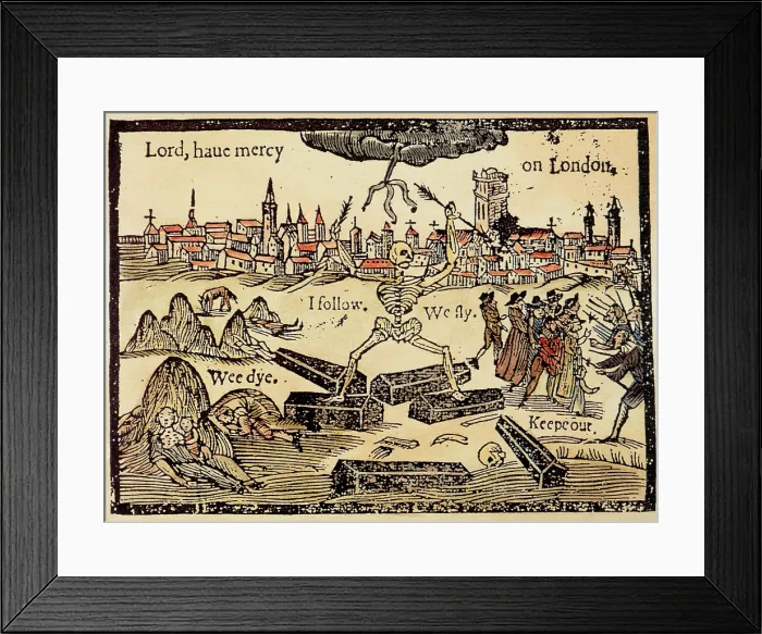Framed Print : Black Death, Bubonic Plague, 1625 Framed Print : Black Death, Bubonic Plague, 1625
