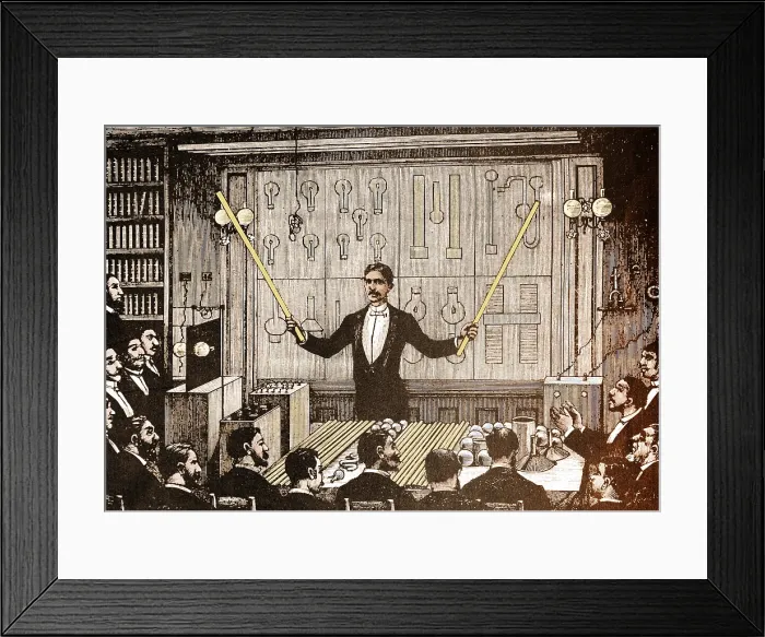 Framed Print : Nikola Tesla, Serbian-American Inventor Framed Print : Nikola Tesla, Serbian-American Inventor