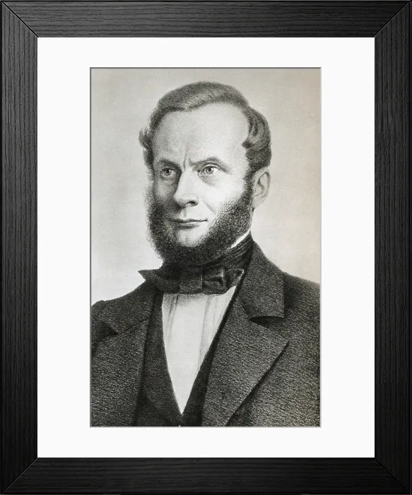 Framed Print : Rudolf Clausius, German Physicist Framed Print : Rudolf Clausius, German Physicist