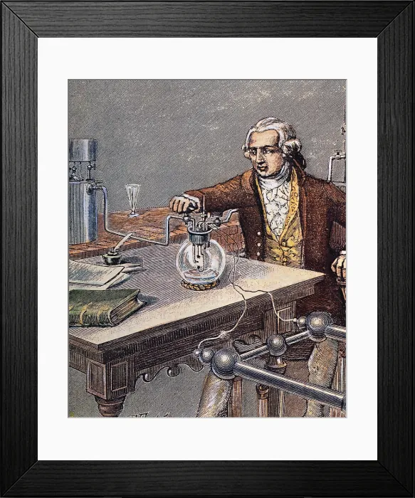 Framed Print : Antoine-Laurent Lavoisier, French Chemist