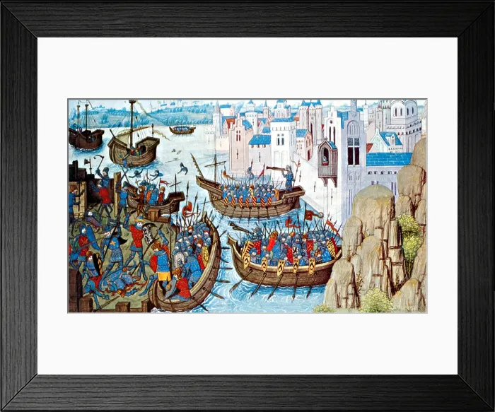 Framed Print : Alexander the Great, Siege of Tyre, 332 BC Framed Print : Alexander the Great, Siege of Tyre, 332 BC