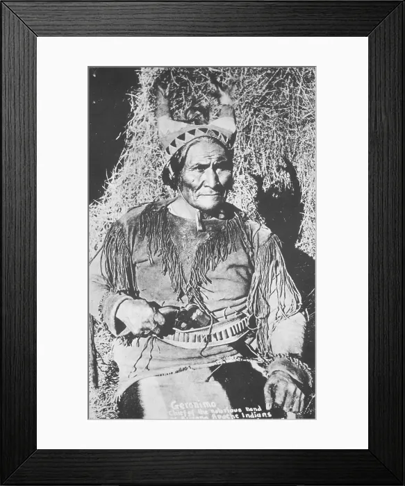 Framed Print : Geronimo, Apache Indian War Chief Framed Print : Geronimo, Apache Indian War Chief