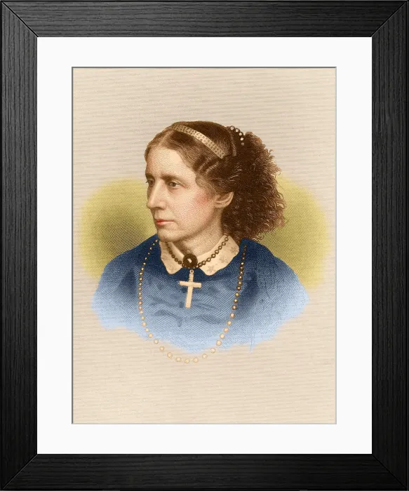 Framed Print : Harriet Beecher Stowe, American Author Framed Print : Harriet Beecher Stowe, American Author