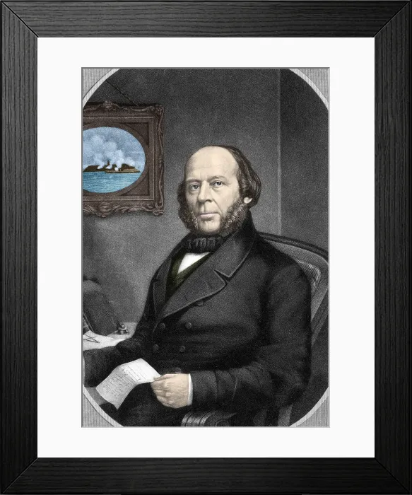 Framed Print : John Ericsson, Swedish-American Inventor Framed Print : John Ericsson, Swedish-American Inventor
