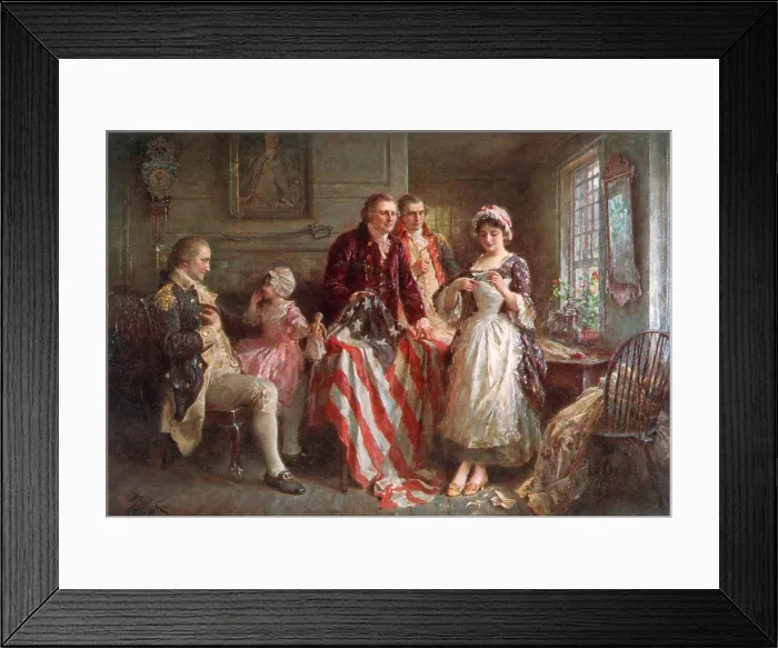 Framed Print : Betsy Ross, 1777 Framed Print : Betsy Ross, 1777