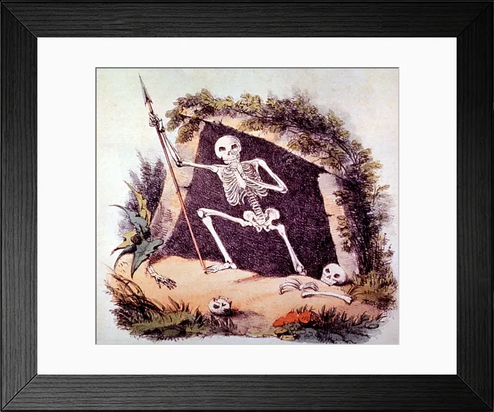 Framed Print : Old King Death, 1827 Framed Print : Old King Death, 1827