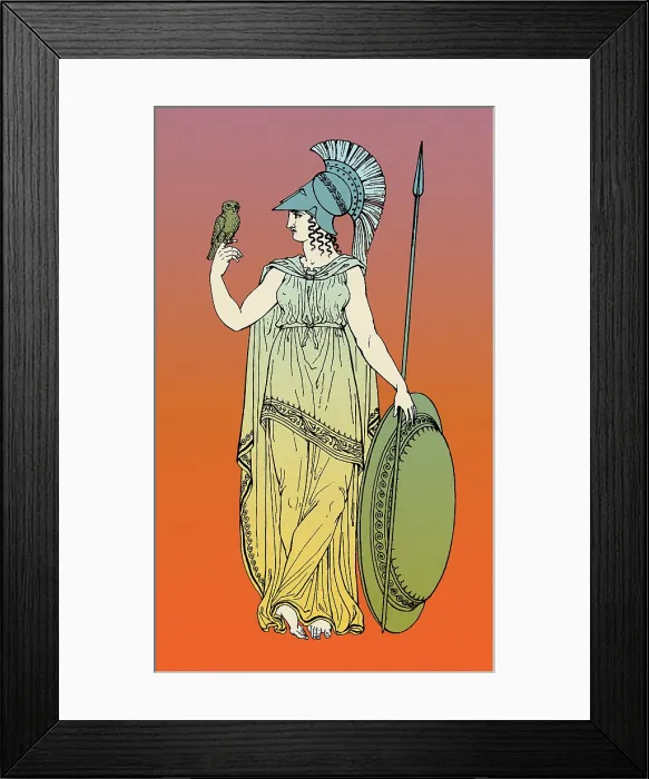 Framed Print : Minerva, Roman Goddess of Medicine