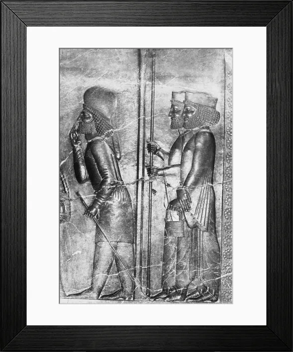 Framed Print : Royal Reception Relief, Persepolis, Iran