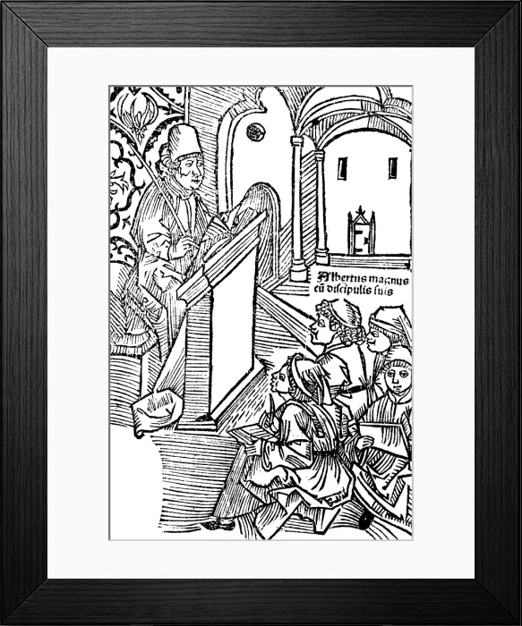 Framed Print : Albertus Magnus, Medieval Philosopher and Polymath