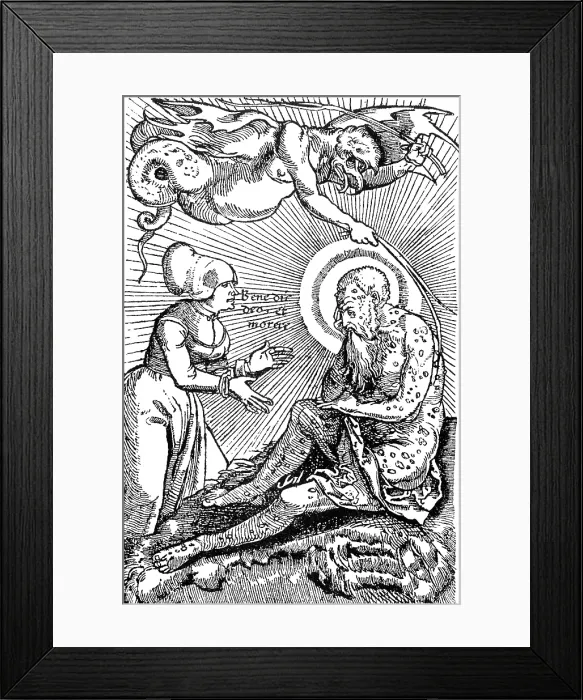 Framed Print : Demon of the Plague, 16th Century