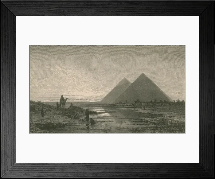 Framed Print : Giza Pyramids Framed Print : Giza Pyramids