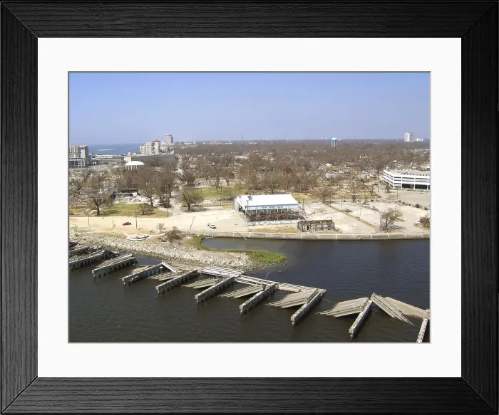 Framed Print : Hurrican Katrina Damage
